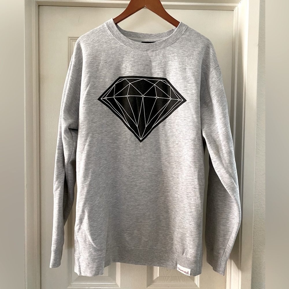 Men’s diamond supply grey sweater